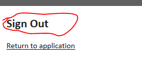 STS federated signout
