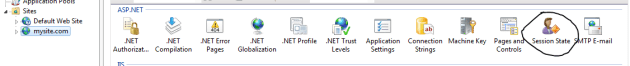 Session state icon in IIS