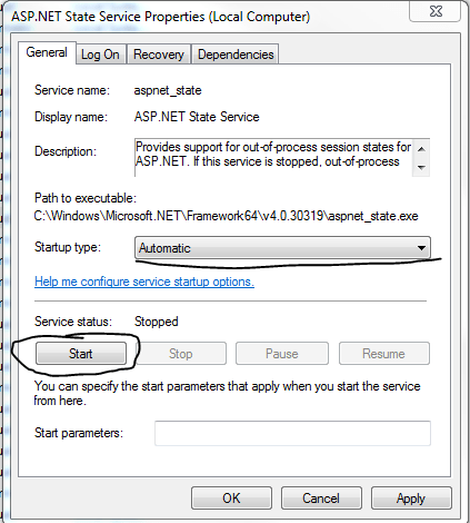 Set service to automatic