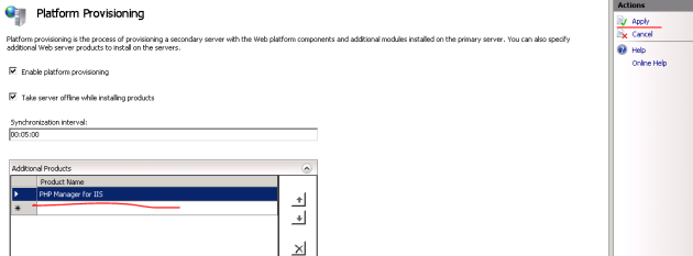 Apply platform provisioning