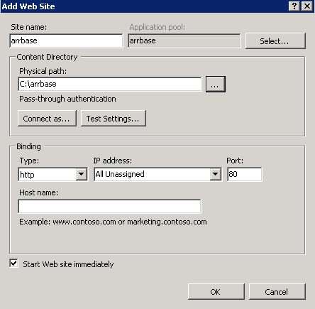 Create arr base on controller machine
