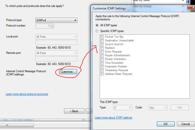 Customise ICMP packets