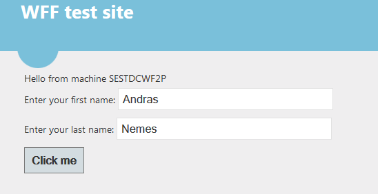 Enter first and last name on primary machine