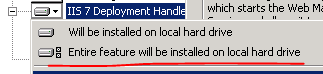 Install web deploy handler