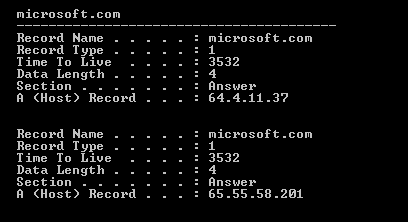 Ip config display DNS