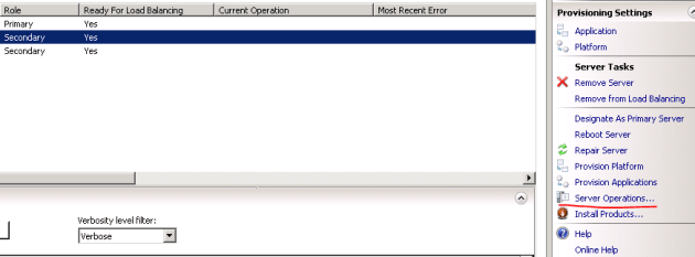 Open operations on a single server