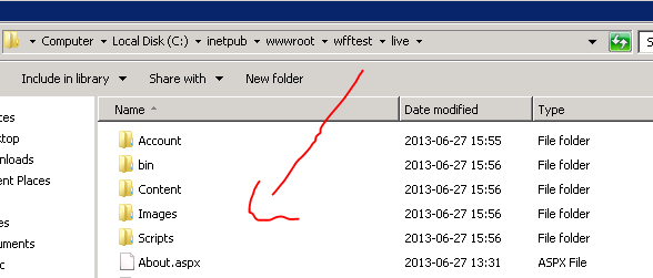 Package deployed to correct folder
