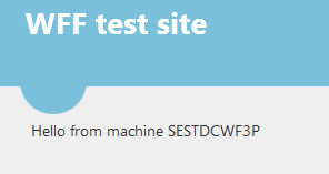 Response from secondary server one