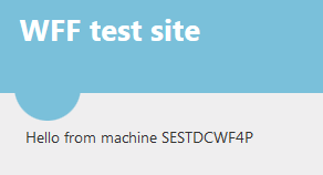 Response from secondary server two