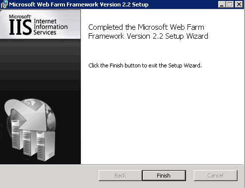 Successful installation of WFF 2.2