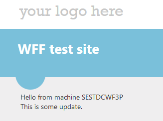 Web update successful