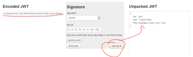 Jwt decoder page