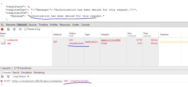 Unauthorised Web API