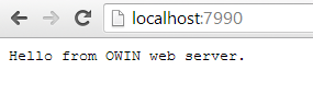 Console web server running in browser