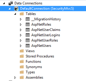 Membership tables in MVC 5
