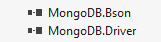 MongoDb libraries added by NuGet