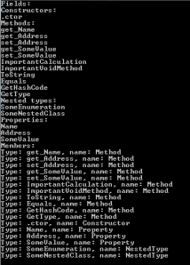 Inspect class members basic