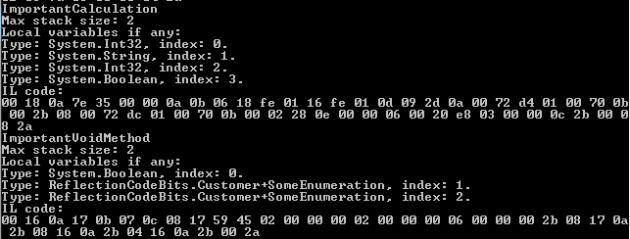 Examining the method body using Reflection in .NET C# | Exercises in ...