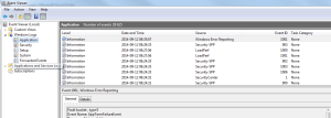 Windows event viewer
