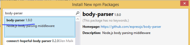 body-parser middleware in NPM