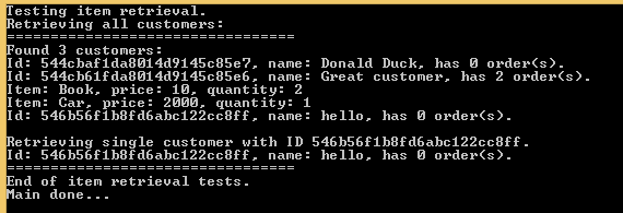 testing GET through tester application
