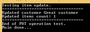 Testing PUT operation through tester application