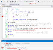 Custom error to compiler