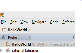 PyCharm empty project