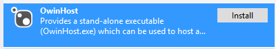 Install OwinHost from NuGet