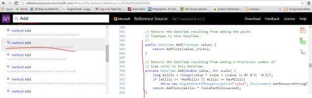 Search for add method on .NET reference page