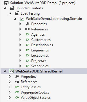 State of application after initial entities added