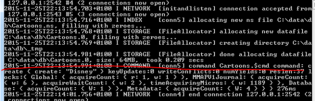 MongoDb server acknowledged connection from .NET driver