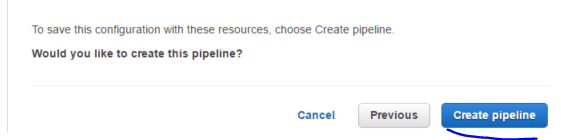 Step 6 create pipeline