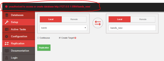 Anonymous users not allowed to perform any action in Fauxton UI CouchDB