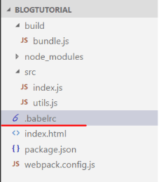 Add Babel configuration file to webpack NPM project visual studio code