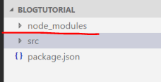Node modules folder in webpack NPM demo project Visual Studio Code